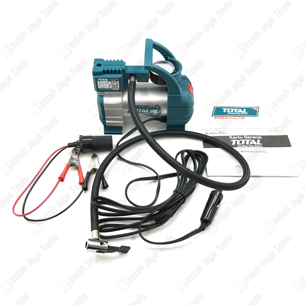 TOTAL 1406 Kompresor Angin Mini Auto Air Compressor Pompa Ban Mobil