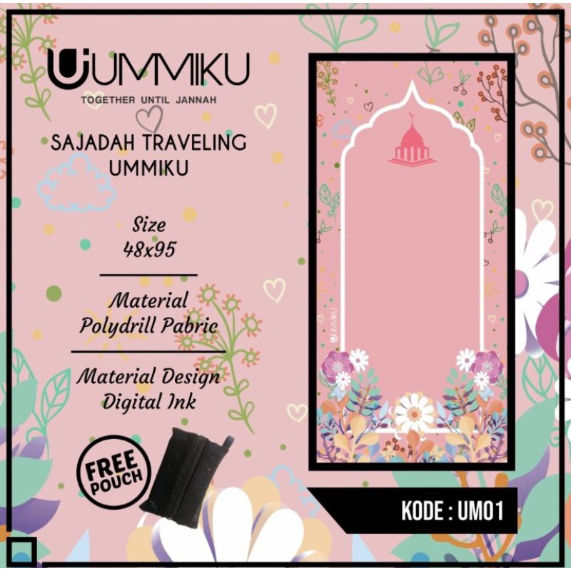 SAJADAH TRAVEL UMMIKU "milenial series" | sajadah traveling lipat kekinian