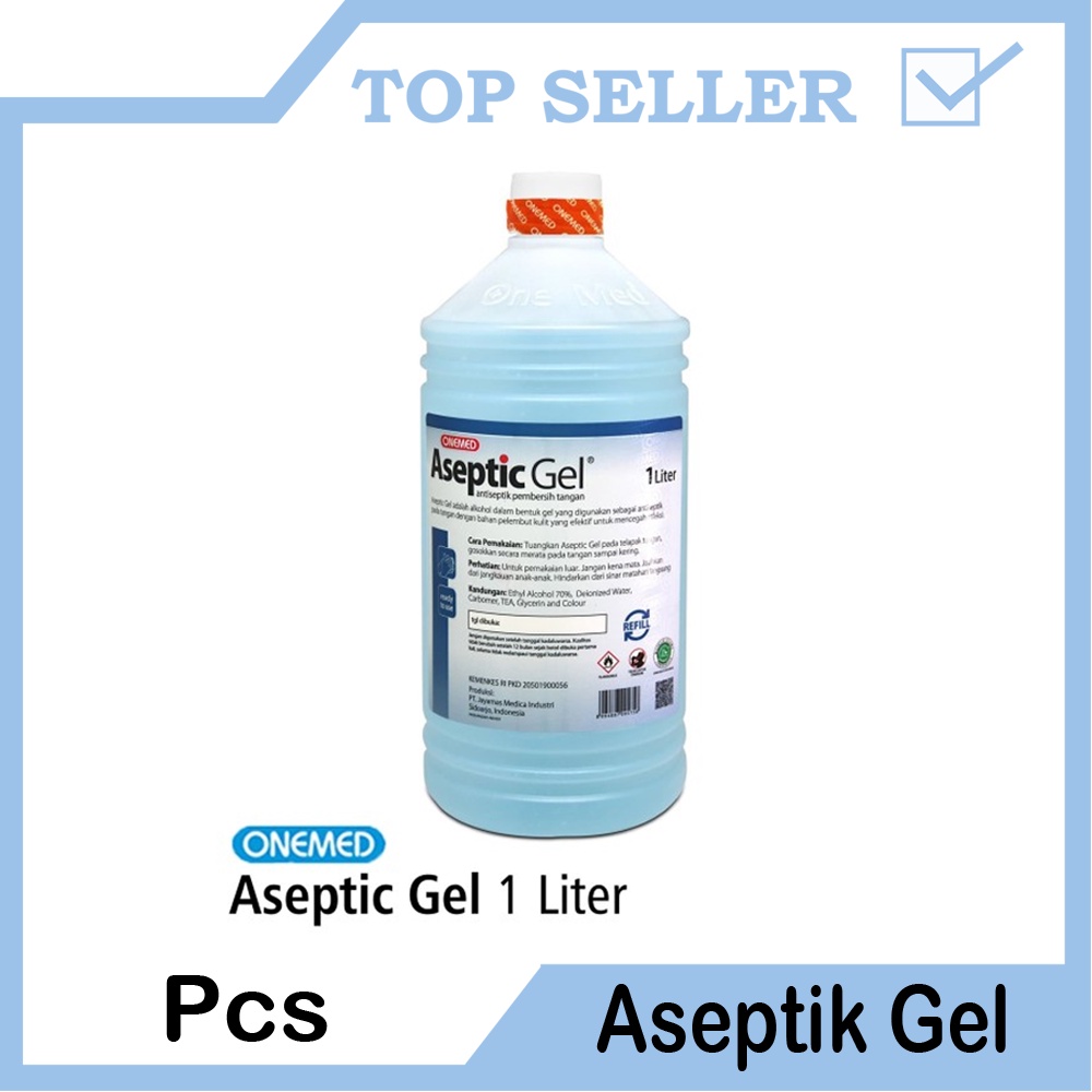 Aseptik Gel Hand Sanitizer 1L Refill Onemed