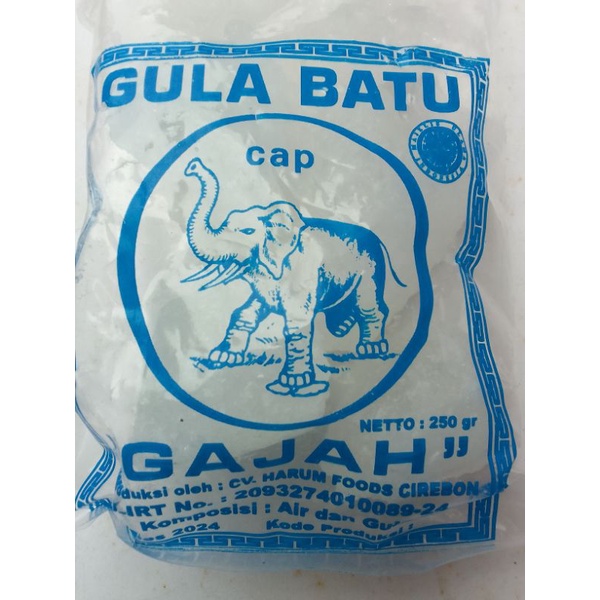 

Gula Batu Cap Gajah 250gr