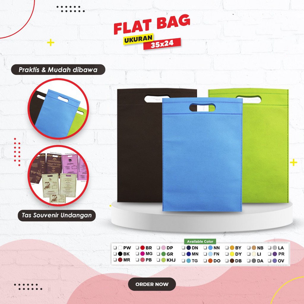 

BKN Tas Goodiebag Spunbond HSC 35x24 Press Oval | Tas Souvenir | Tas Event | Tas Promosi | Tas Packaging