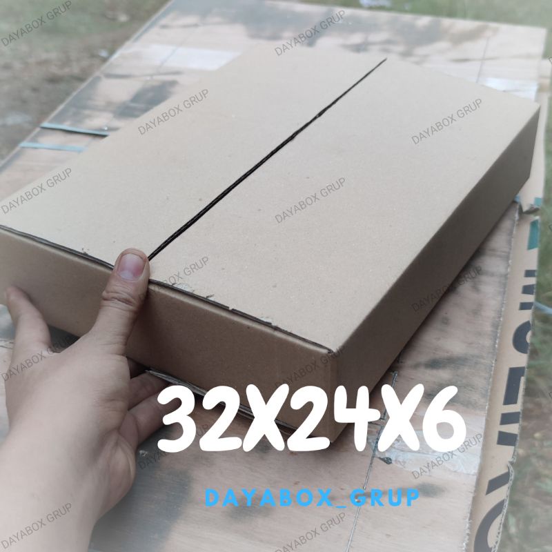 

Kardus Karton 32x24x6 cm single wall Polos