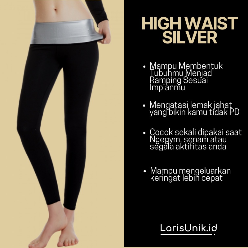 Celana Olahraga Panjang Silver Pembakar Susut Penghilang Lemak Tubuh Wanita Jumbo Legging Leging Lejing Laging Lengging Lajing Sport Gym Fitness Fitnes Pakaian Olahraga Bawahan Clana Pelangsing Tubuh Badan Wanita Cewe Perempuan Full Silver Jumbo Panjang