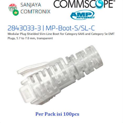 AMP Commscope 2843033-3 Plug Boot UTP Cat6/6A PlugBoot RJ45 Cat-6/6A