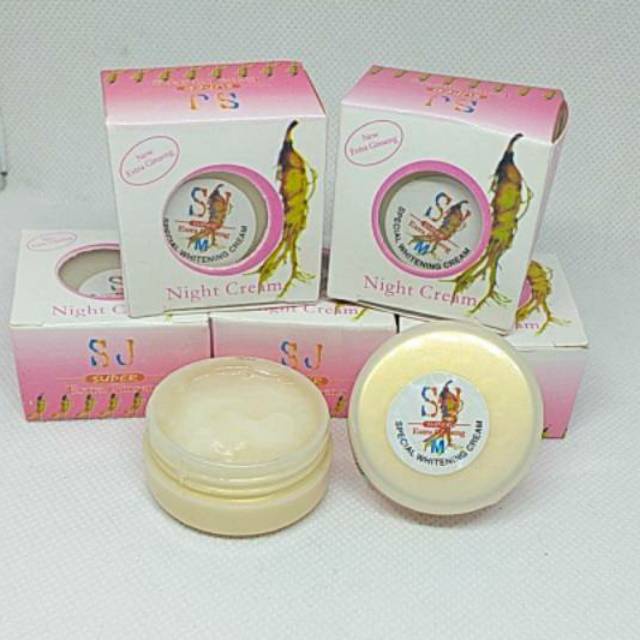 [ 6 PCS ] Cream Malam SJ Sinjung Extra Ginseng Original - Cream Pemutih Wajah