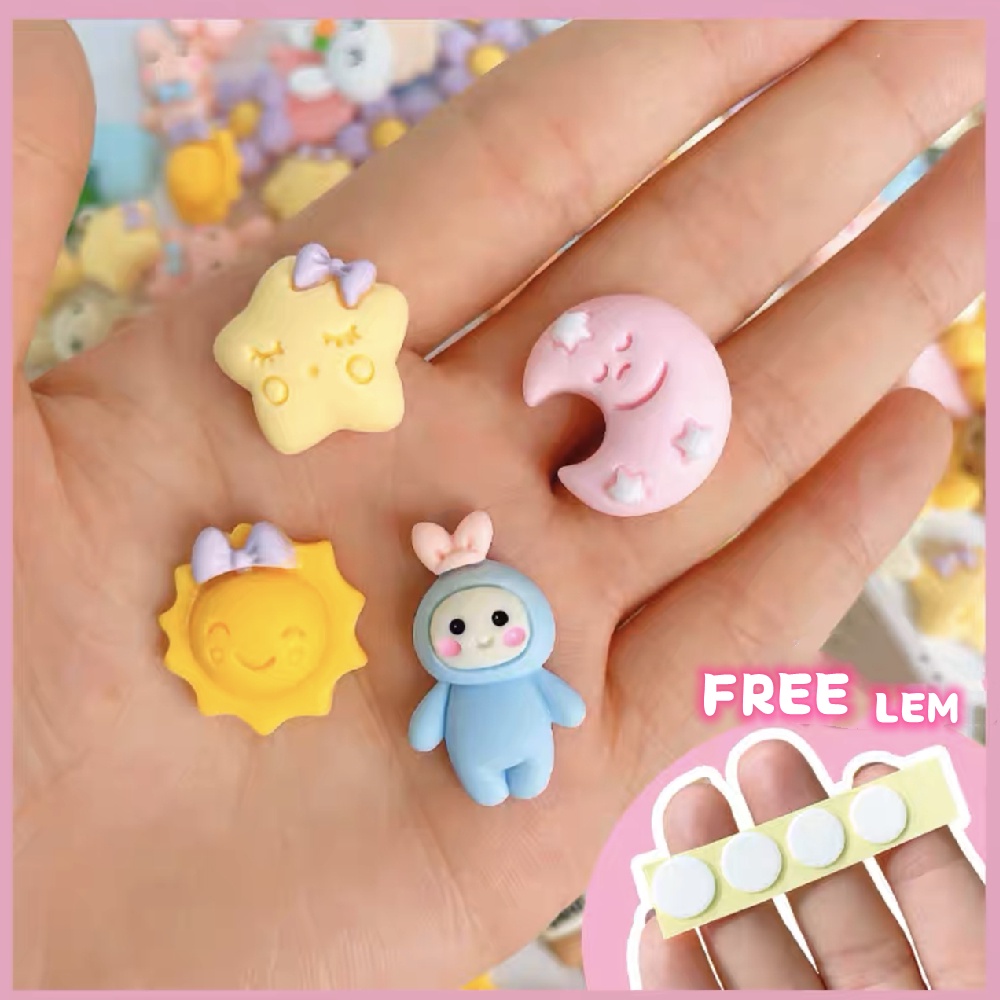 DIY Stiker 3D(Clay) isi 8pcs FREE LEM KOREA