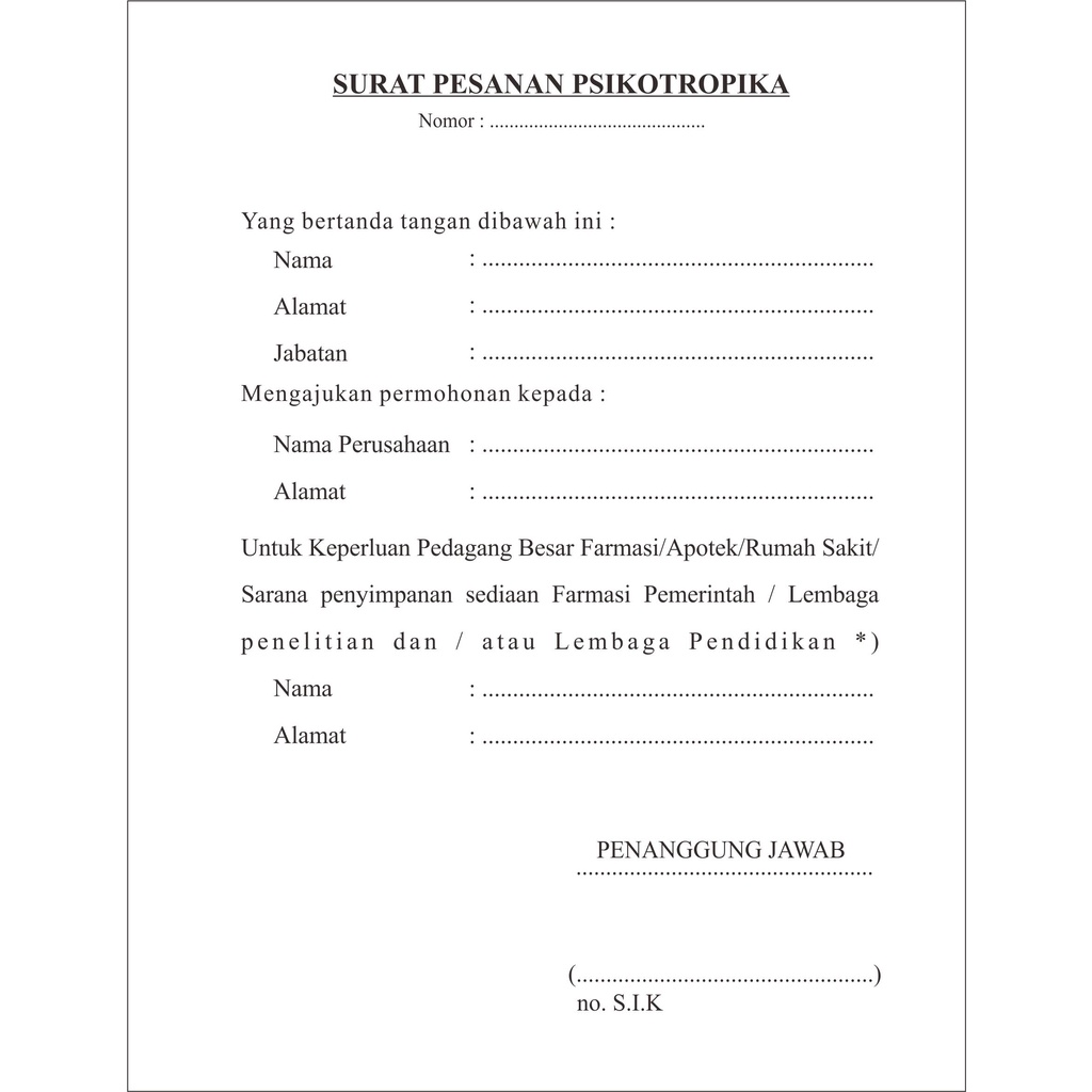 

Surat keterangan / Buku surat rangkap 3