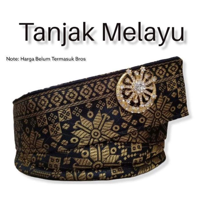 TANJAK MELAYU FULL SONGKET IKAT KEPALA MELAYU PREMIUM DENGAN ORNAMEN