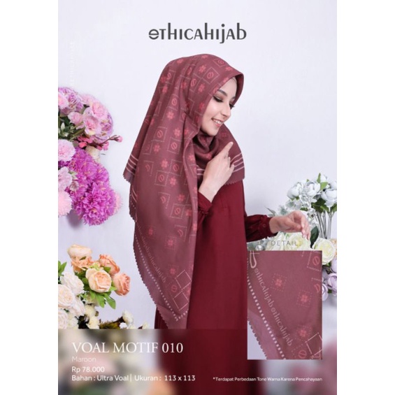 Ethica Hijab Voal Motif 010