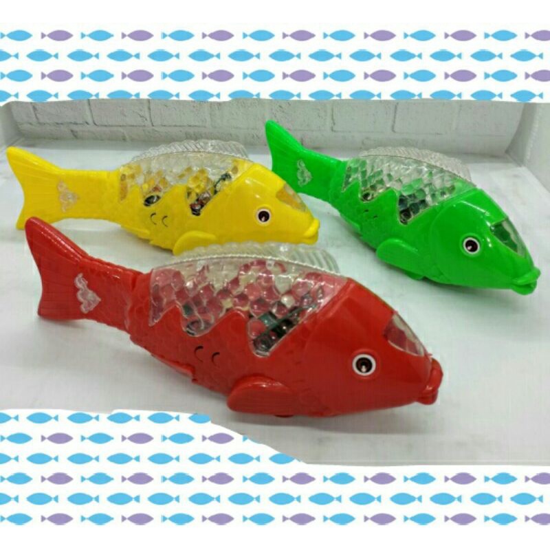 Mainan Ikan Mas Led/Mainan Ikan Berenang Musik Dan Lampu.