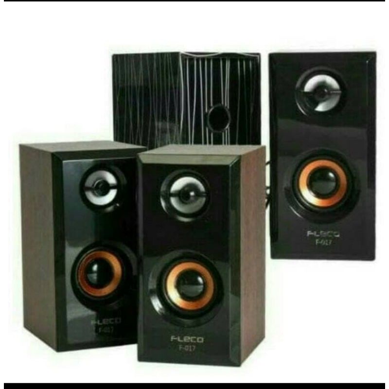 Fleco F-017 Speaker Komputer Multimedia Speaker Laptop PC Salon Aktif Mini Computer
