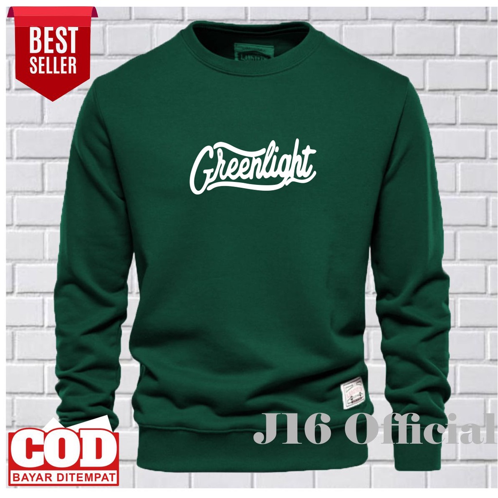 GREENLIGHT CREWNECK Jaket Distro Sweater Oblong Pria Wanita FLEECE TEBAL PREMIUM