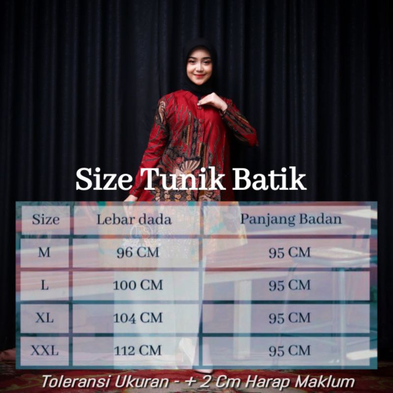 Baju Coupel Batik Tunik Wanita Kemeja Pria Kantor Lengan Panjang Terbaru Bahan Katun M L XL XXL