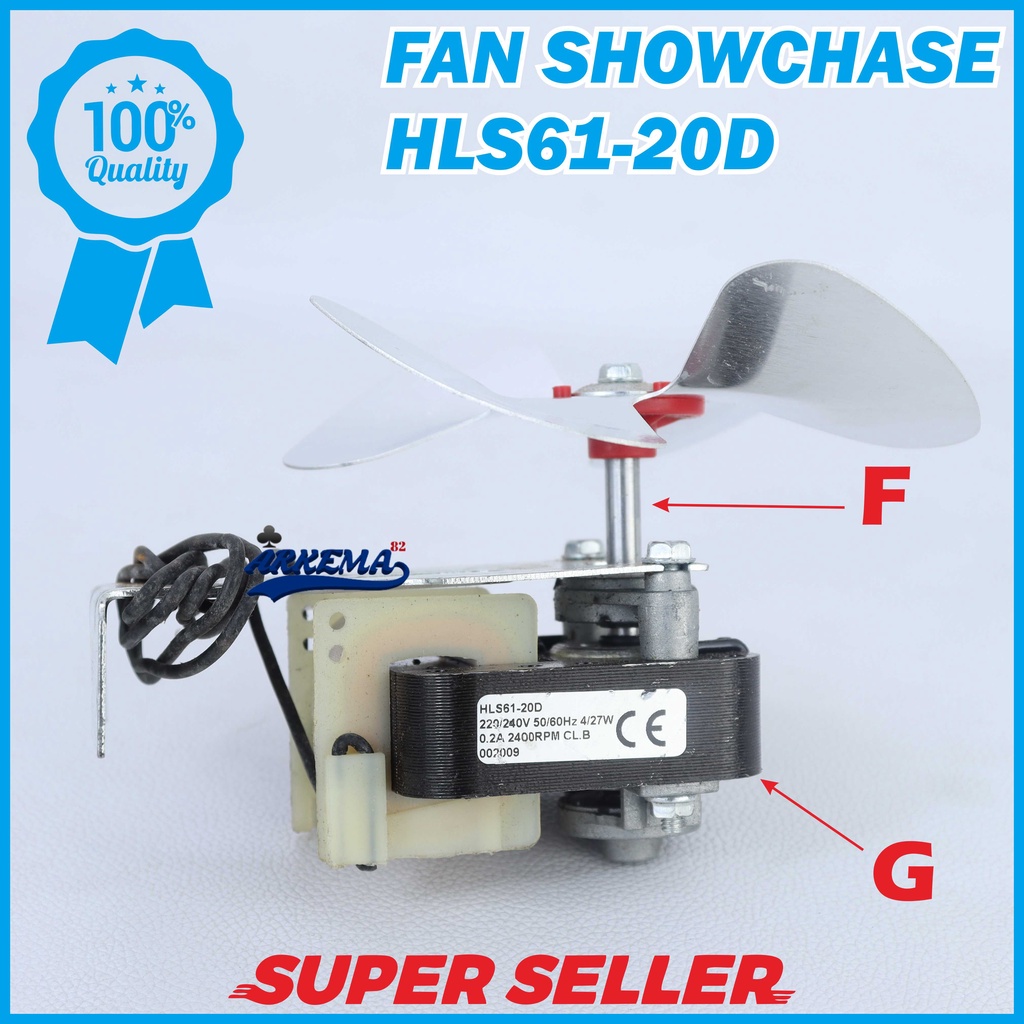 FAN KULKAS HLS61-20D GEA SHOWCHASE | UNIVERSAL FAN SHOWCHASE GEA