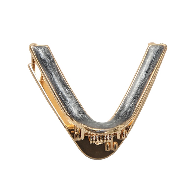 Chic V Bentuk Cakar Klip Wanita Klip Rambut Geometris Jepit Rambut Gadis Hair Claw Hair Barrettes Fashion Aksesoris Rambut