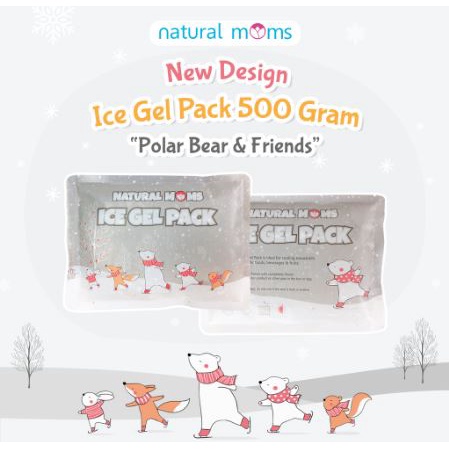 NATURAL MOMS ICE GEL 500 Gram / Ice Gel Pack - Pendingin Tas ASI Natural Mom 500gr - BPA FREE