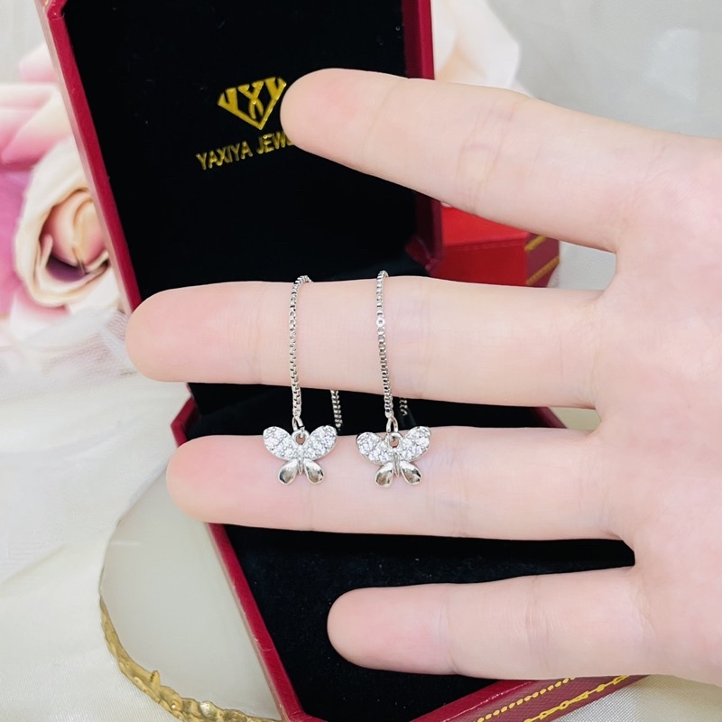 Anting serut permata silver yaxiya