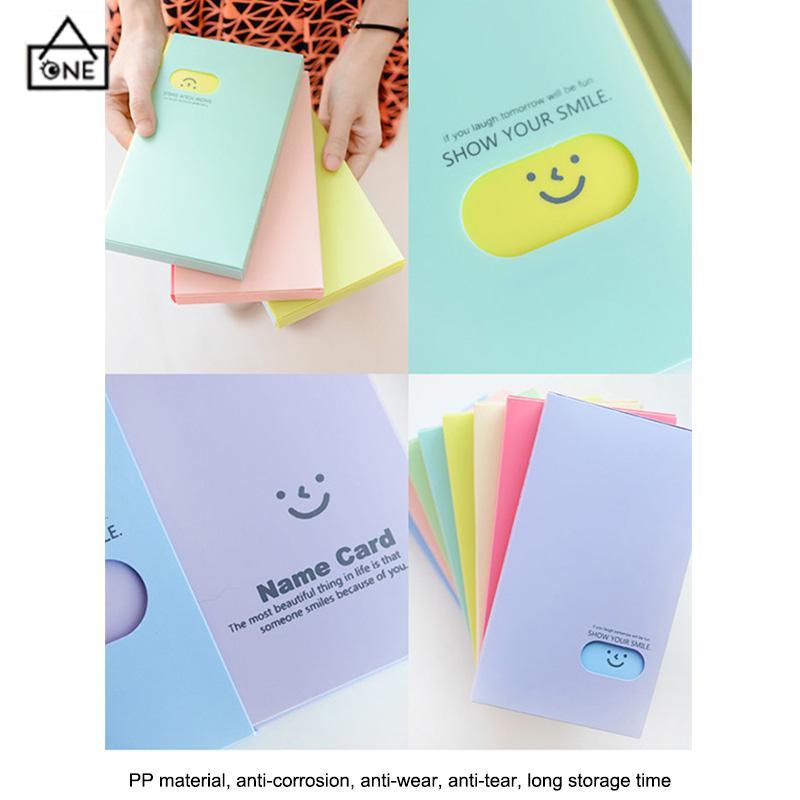 COD❤️120 album foto Posisi Kartu Posisi Kartu Nama Wajah Tersenyum Buku PP Tas Kartu Buku Kapasitas Besar-A.one