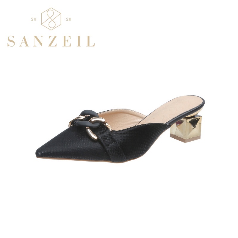 0119 Sanzeil Trend Sandals - Heels Mules Wanita Import BISA COD