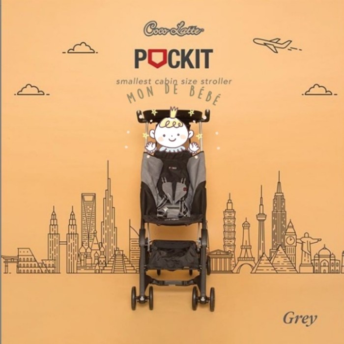 Unik Stroller Cocolatte Pockit 788 Gen 4  Pouch Murah