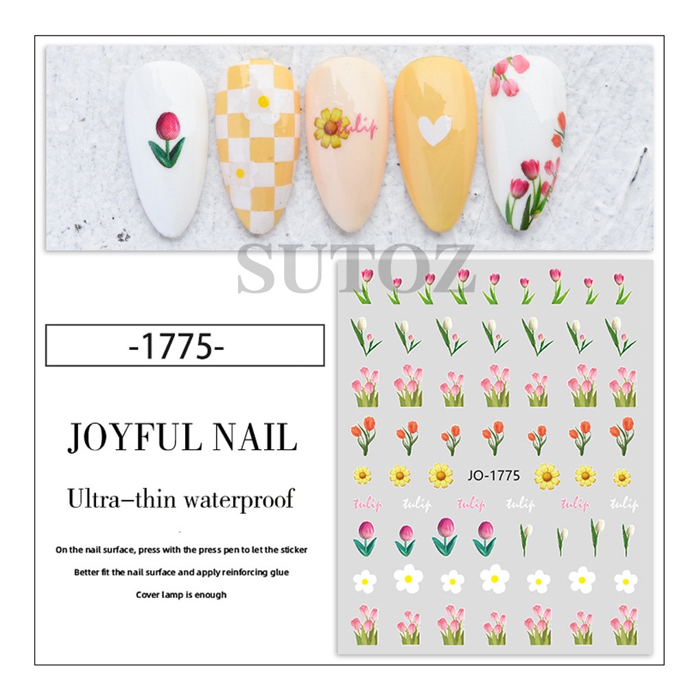 GELASA Stiker Kuku Nail Art Sticker Joyful Nail Series