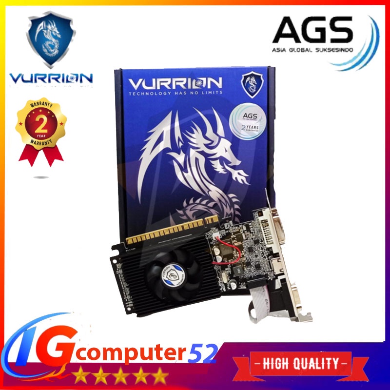 VGA NVIDIA GT 710 2GB DDR3 - VGA VURRION GT 710 DDR3 2GB 64BIT
