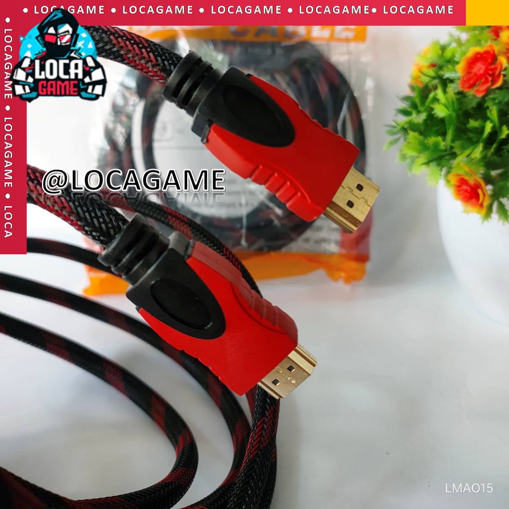 KABEL HDMI SERAT JARING 1,5M | 3M | 5M KABEL HDMI TO TV 1080p HIGH SPEED
