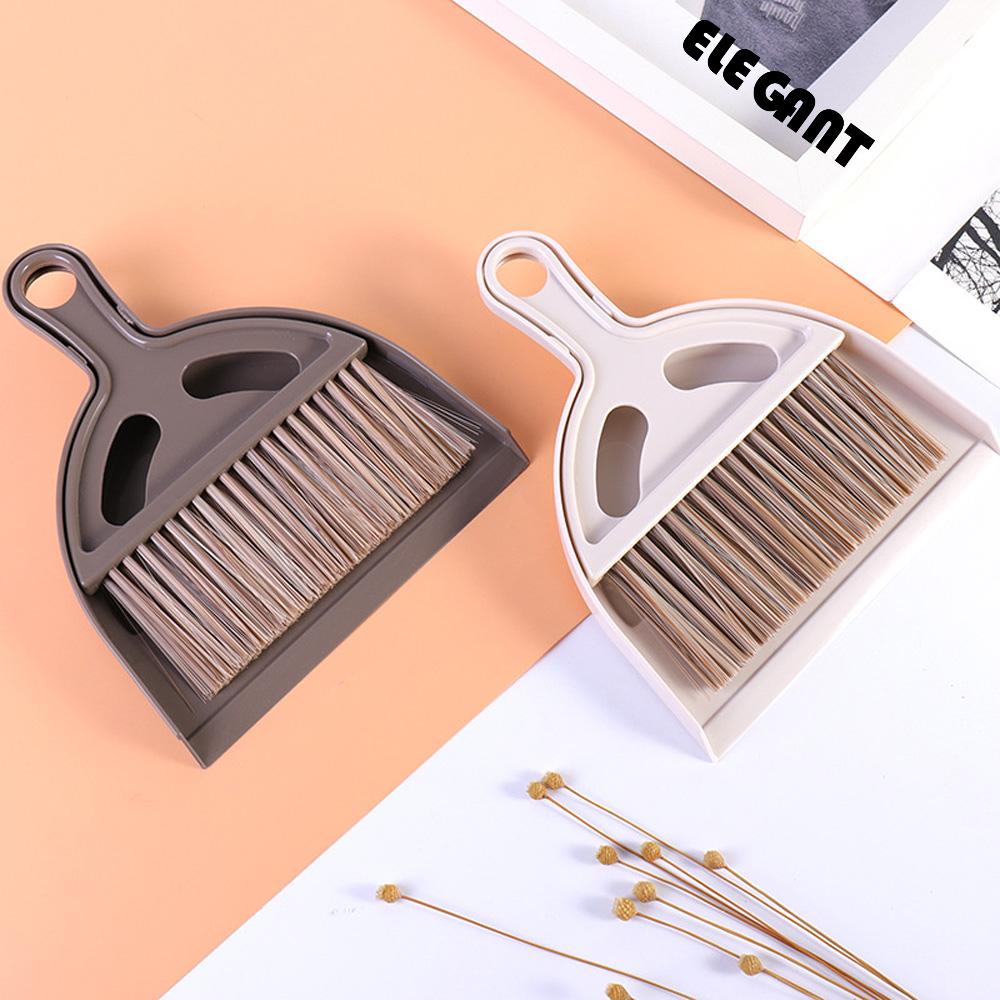 ELEGANT Little Broom Mini Dustpan Cleaning Tool Floor Small Multi-purpose Sweep Household For Desktop Corner Keyboard Cleaner/Multicolor