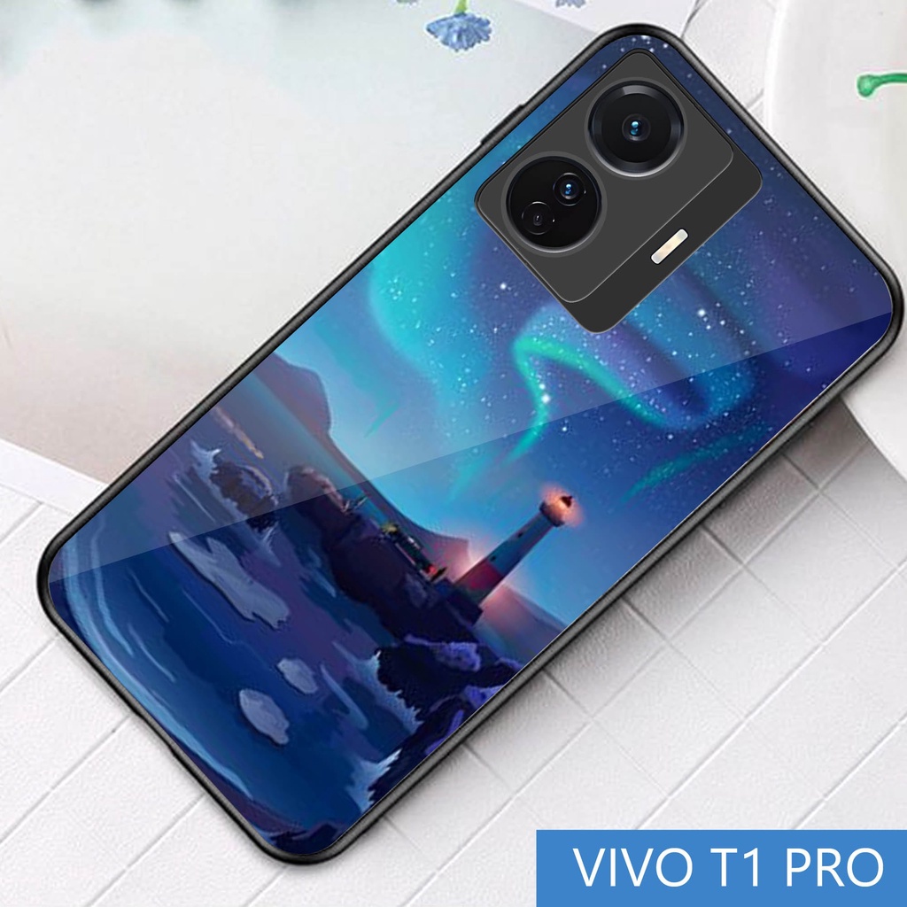 Softcase Glass [S64] VIVO T1 PRO - casing pelindung - VIVO T1 PRO - pelindung handphone - VIVO T1 PR