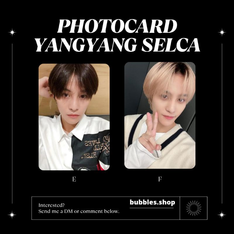 PHOTOCARD UNOFFICIAL YANGYANG WAYV SELCA