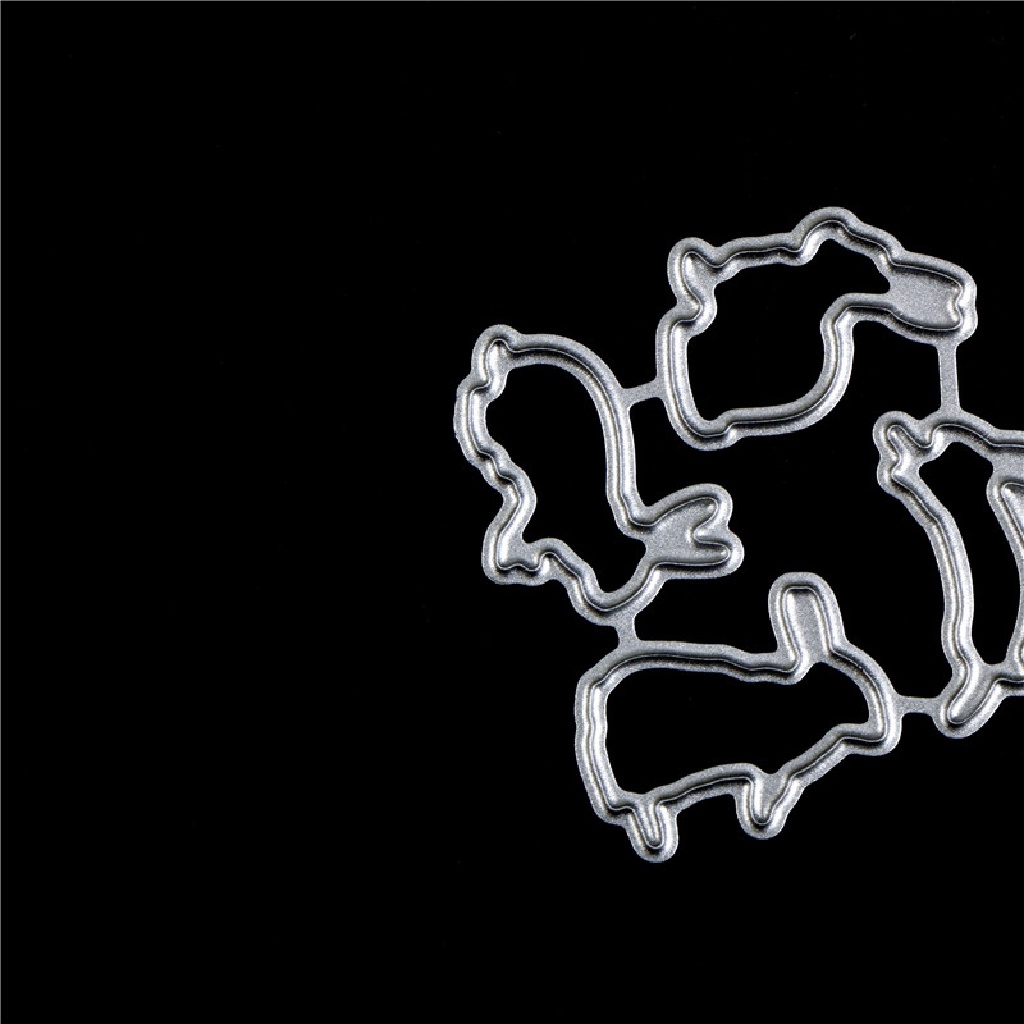 [lalatag] Easter Rabbit Metal Cutg Dies Untuk DIY Scrapbooking Album DIY Kertas Kartu [ID]