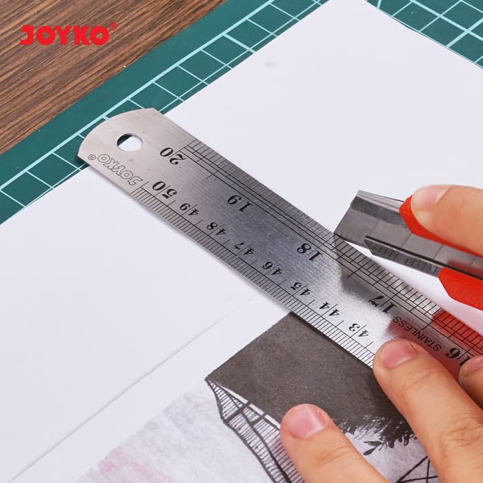 Stainless Steel Ruler / Penggaris Besi Joyko RL-ST50 50 cm 50cm