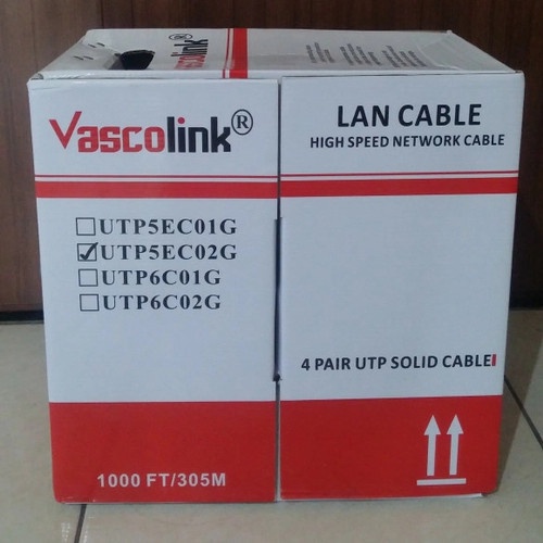 Kabel LAN/UTP (Indoor) Cat 5/5E Vascolink