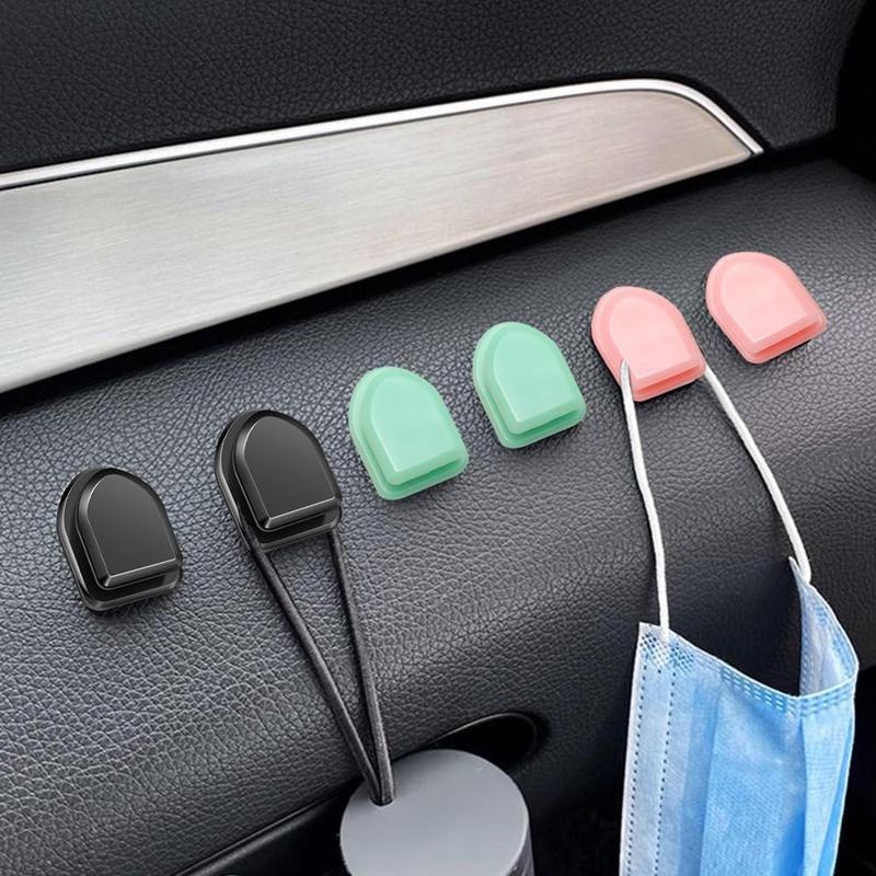 1pc Car Hook Organizer Penyimpanan Kabel USB Headphone Key Storage Self Adhesive Wall Hook Hanger Aksesoris Interior Mobil