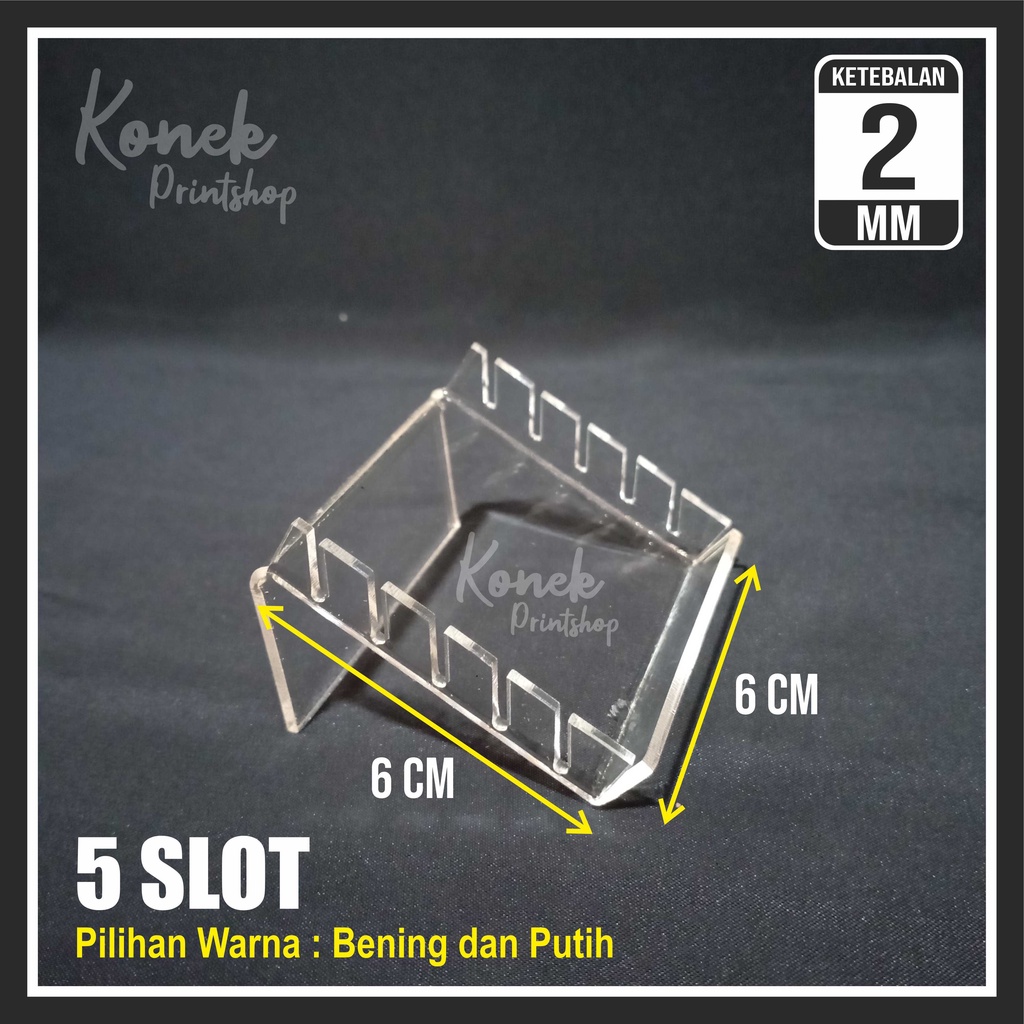TEMPAT KARTU PERDANA DUDUKAN KARTU PERDANA RAK KARTU PERDANA RAK VOUCHER DUDUKAN VOUCHER AKRILIK LEB