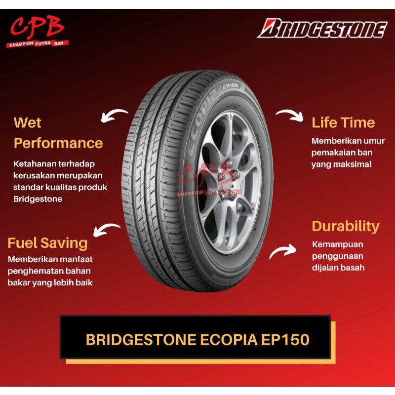BAN MOBIL 165 80 R13 BRIDGESTONE ECOPIA EP150 Carry