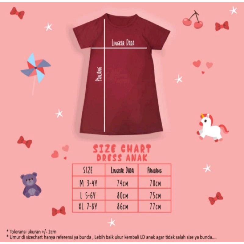 DRESS IMLEK PENTOL LUCU/DRESS PENTOL IMLEK KIDS&amp;MOM