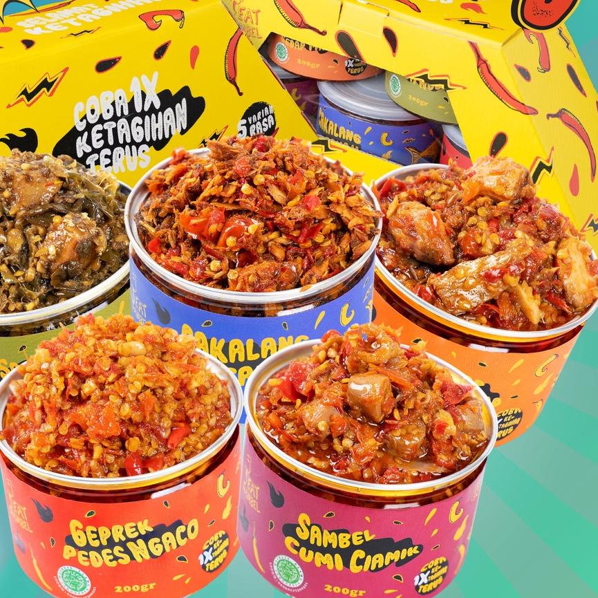 

Promo [HJ6] Eat Sambel - Set Sambel Jagoan Kumplit 5 Varian Eatsambel!