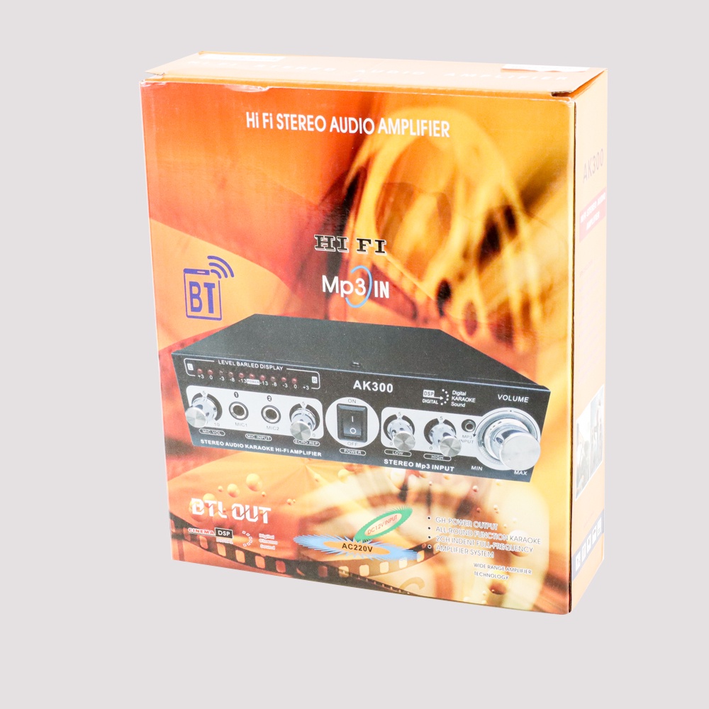 LDZS Audio Bluetooth Amplifier KTV Karaoke 400W - AK300 - Black