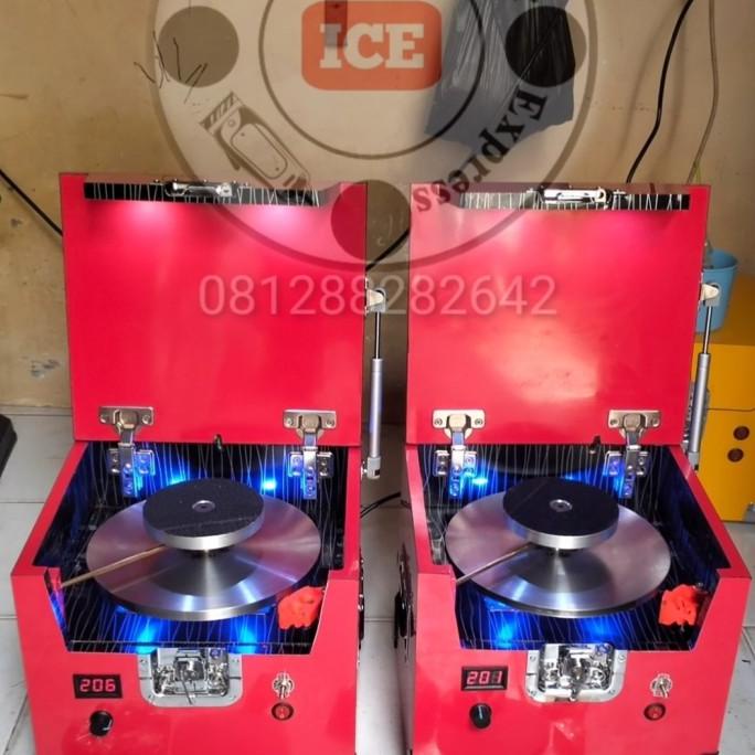 Mesin asah mata pisau clipper bahan plat besi baja