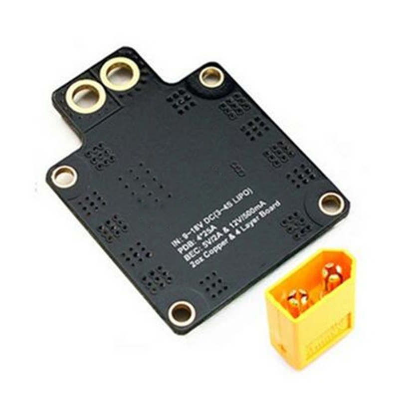 Zzz Matek Systems PDB XT60 Distribution Board w/BEC 5V &amp; 12V 2oz Untuk RC Helicopter