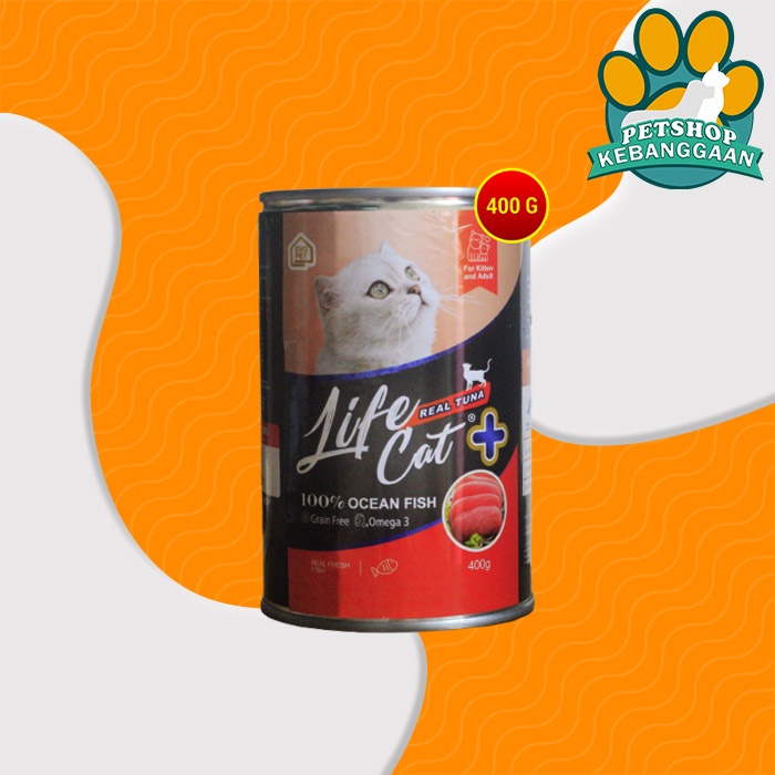 Makanan Basah Kucing Life cat Plus Wet Food Kaleng 400gr