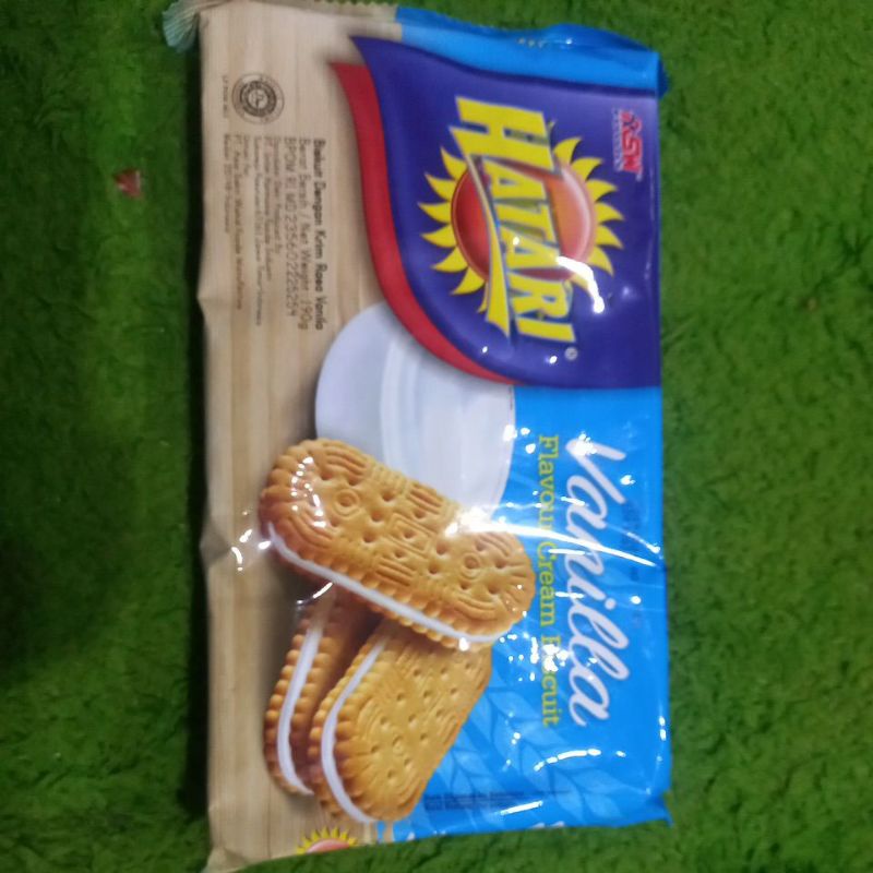 

BISKUIT HATARI, VARIAN RASA, RASA BANANA, VANILA,STRAWBERRY, 190g