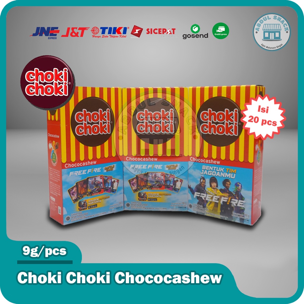 

CHOKI CHOKI Chococashew Stik Coklat Coki Coki Box isi 20 pcs