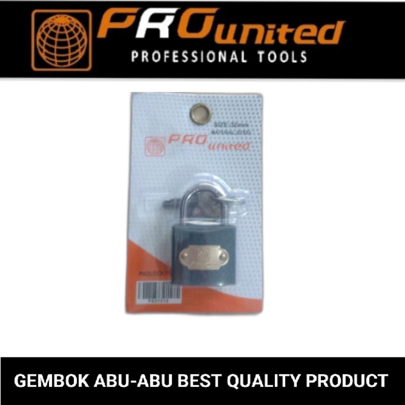 gembok abu2 50mm pro united best quality