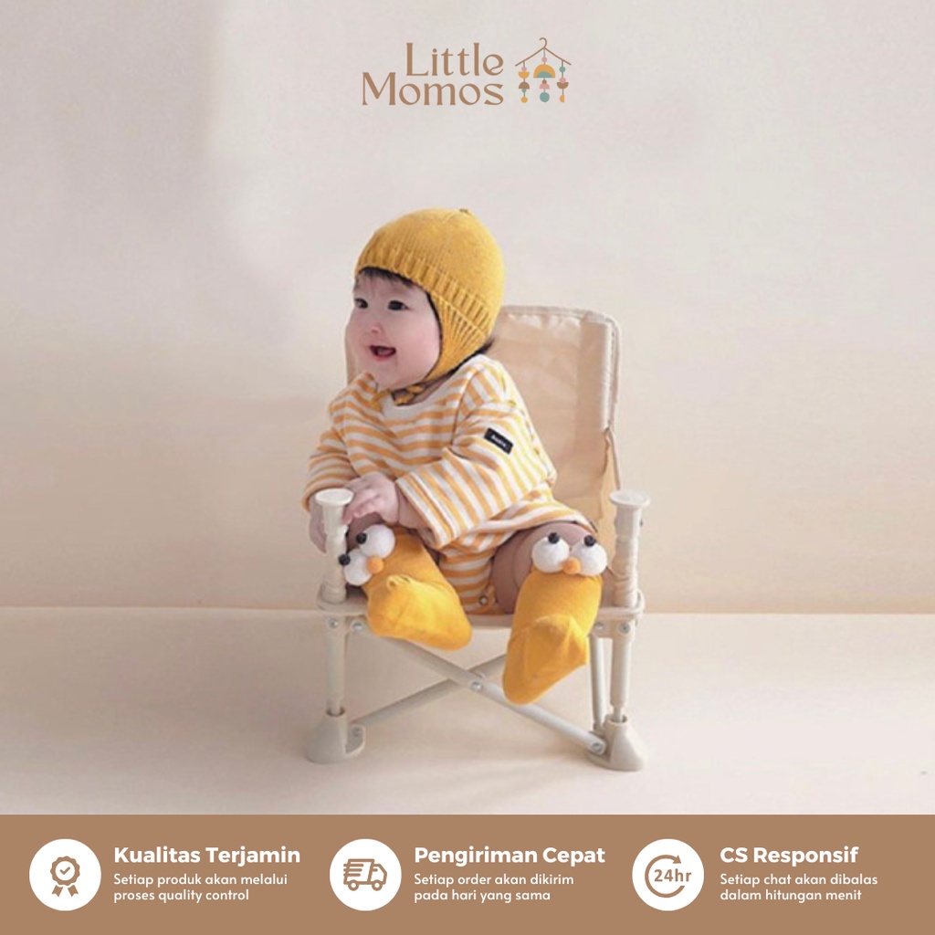 Little Momos Folding Portable Baby Dining Chair / Tempat Duduk Makan Bayi / Kursi Bayi Lipat