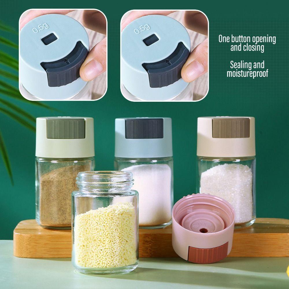 R-FLOWER 0.5g Salt Dispenser Seasoning Shaker SpiceJar Garam Meteran