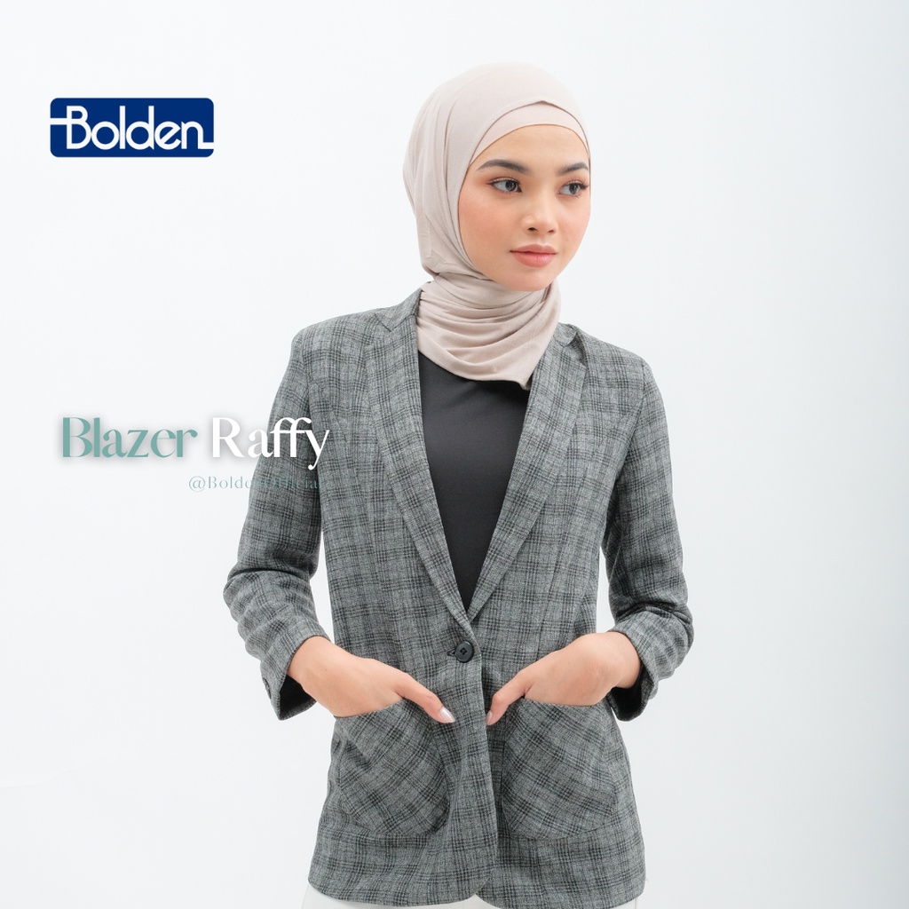 BLAZER WANITA KOTAK-KOTAK - BLAZER WANITA - B8 - BOLDEN