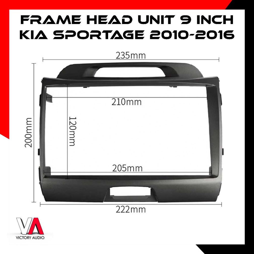 Jual Frame Head Unit Mobil 9 Inch KIA SPORTAGE 2010 2016 HIGH QUALITY 9