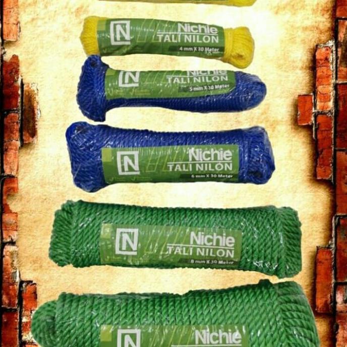 TALI TAMBANG NILON NICHIE 6MM x 30 metrr flashar66 Juara